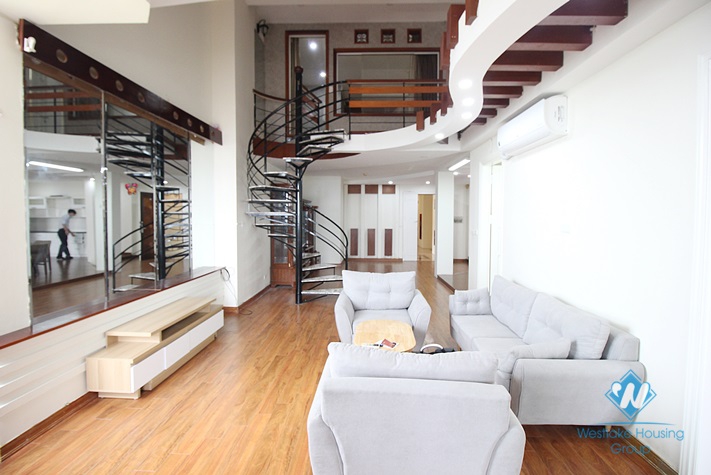 Two-floor apartment with four bedrooms in Ciputra, Tay Ho, Hanoi